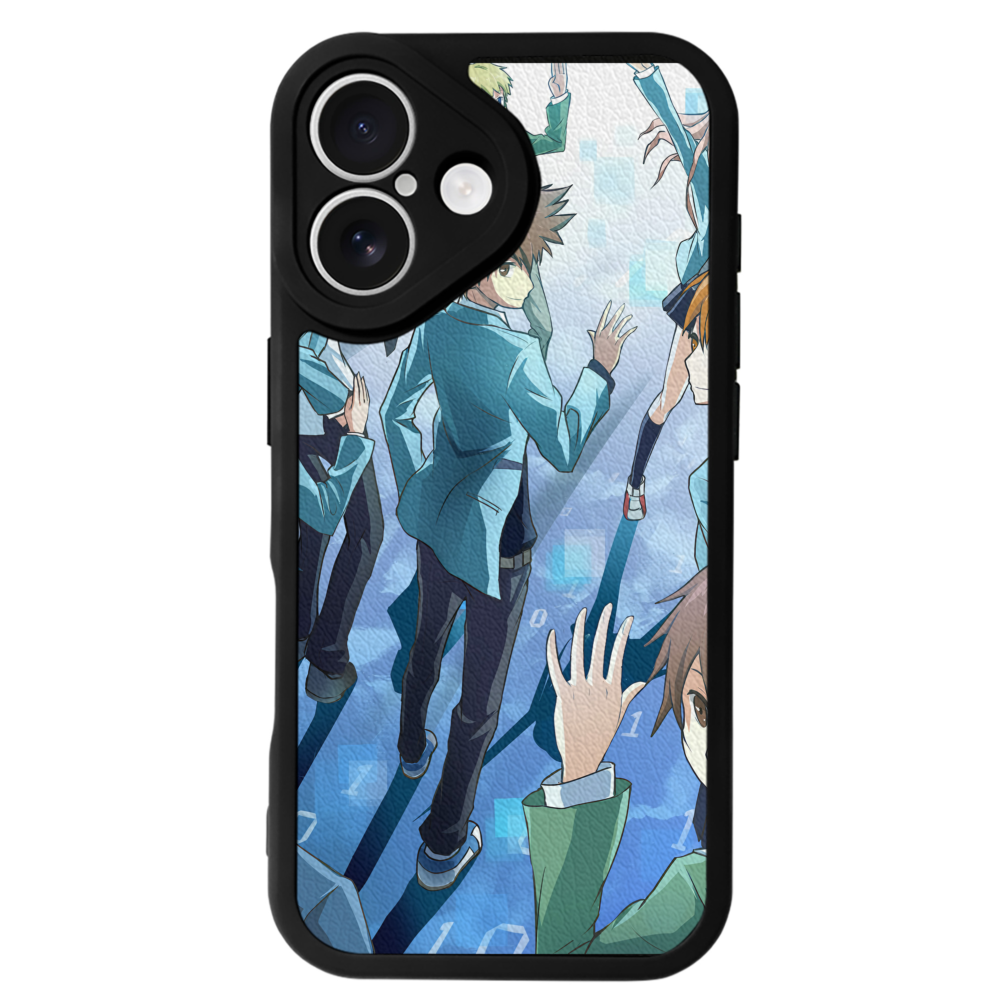 （画像用） Digimon デジタルモンスター/デジモン 【iPhone 16シリーズ対応】シリコンスマホケース（レザー調） 材質：シリコン